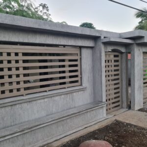 Portones Corredizos | Acabado metal 3×2″